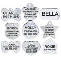 Nome em branco personalizado ID Tags de cachorro Metal Logotipo personalizado com aço inoxidável em branco